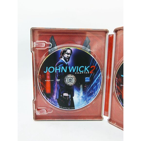 John Wick Steelbook Chapter 2 Blu-ray DVD Digital HD Combo Lionsgate Movie - Picture 7 of 15